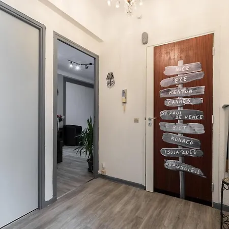 Beau 3 Pièces, 7 Pers, 2 Terrasses, Centre, Calme, Sécurité Appartamento Nizza